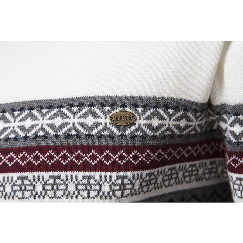 Men's Sweater Long Sleeve Pullover Polo V Neck Dressy Casual Top Men's Stylish Color Blocked Large Cotton Sweater