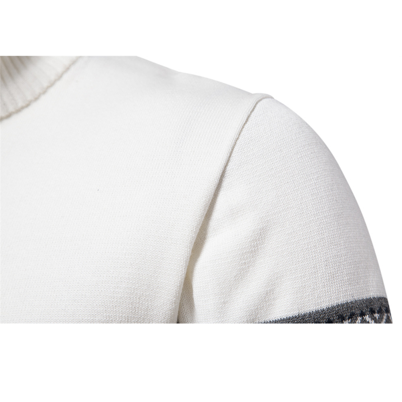 Men's Sweater Long Sleeve Pullover Polo V Neck Dressy Casual Top Men's Stylish Color Blocked Large Cotton Sweater