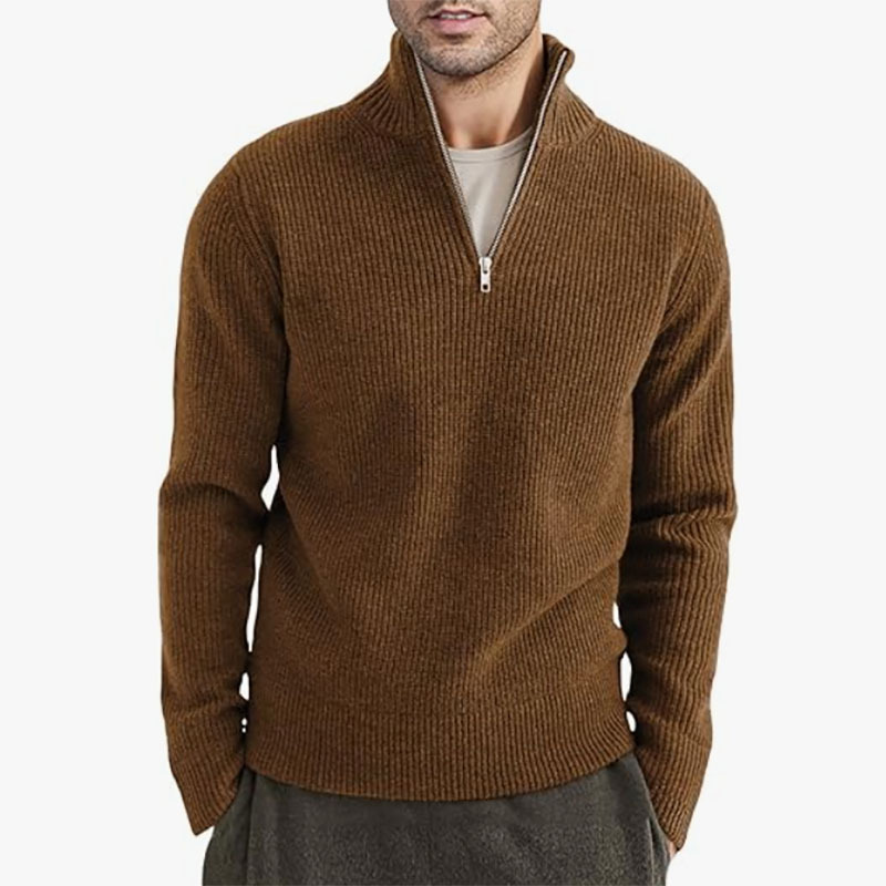 Men's Casual Fashion Stand Collar Polo Shirt